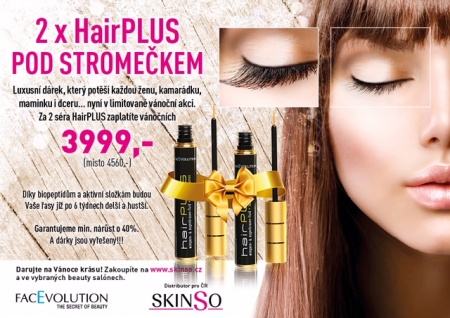 AKCE SKINSO - 2x HairPlus ZA CENU 3999,-